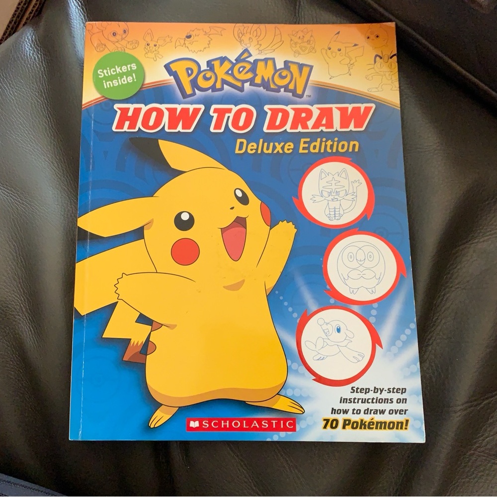 Scholastic Pokemon Drawing Guide with Pikachu Cover